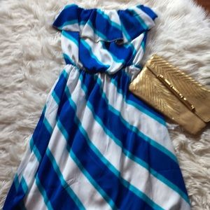 Lilly Pulitzer strapless dress. Hi low style. NWOT